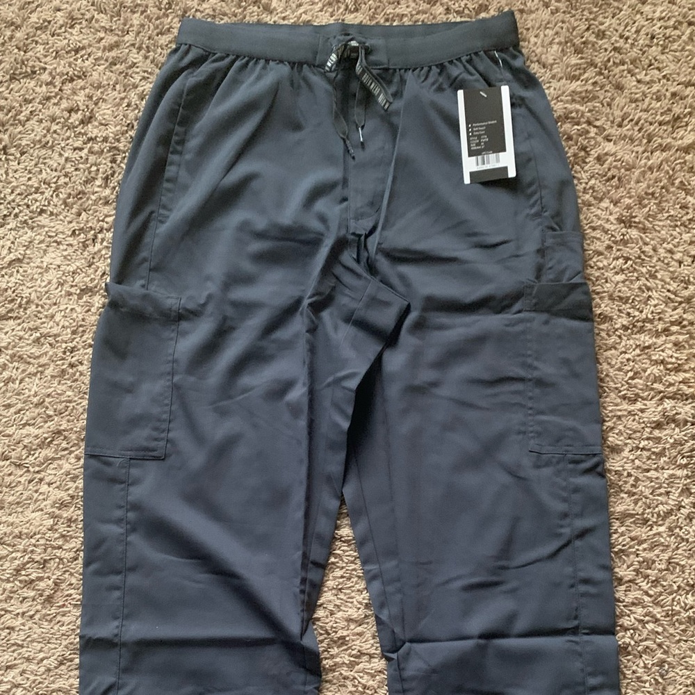 Mens NWT Scrub Pants-Pewter/Gray